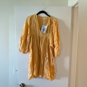 Daughters of India yellow mini dress